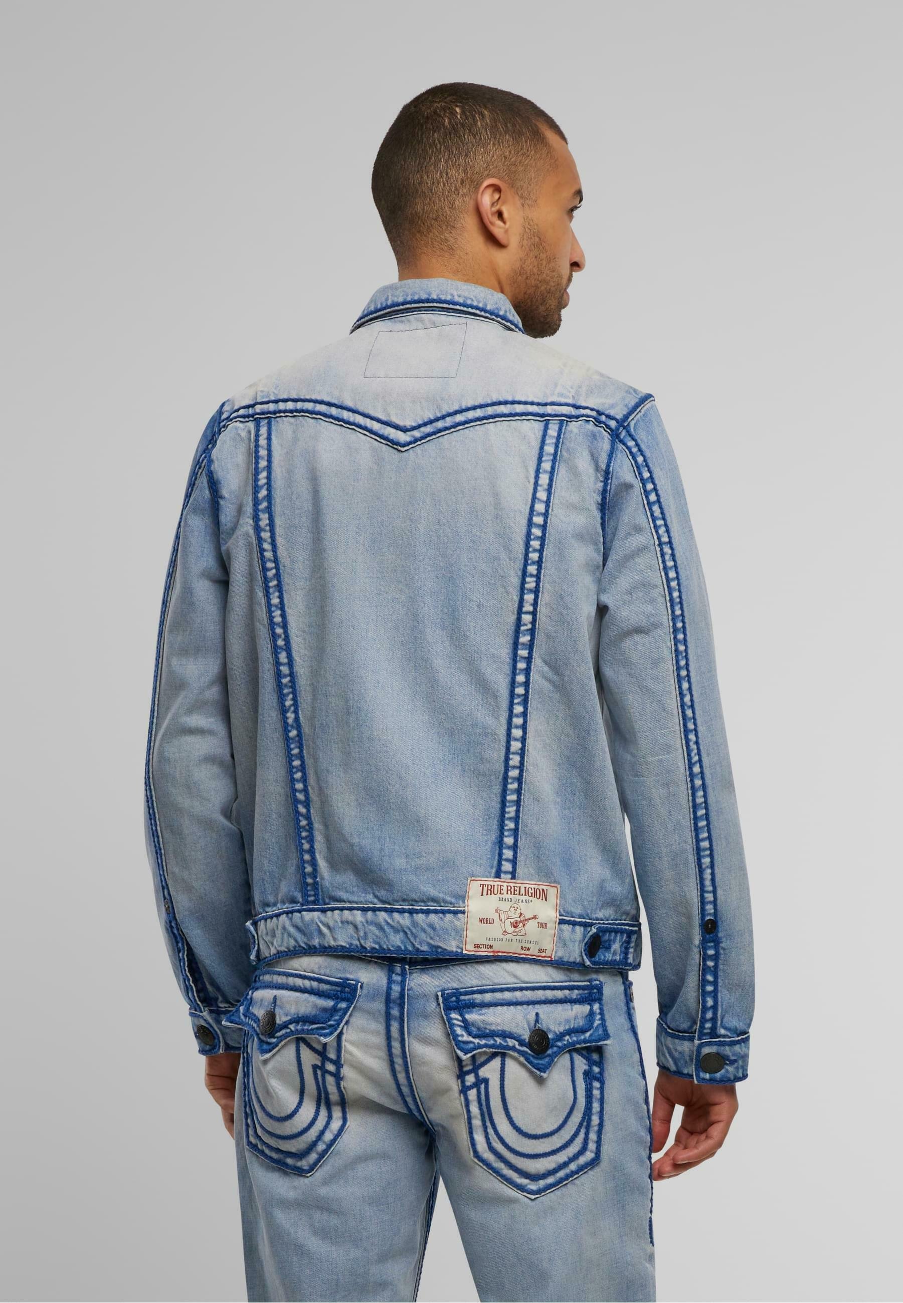 True Religion ROPE STITCH JIMMY - Denim jacket - light washed blue