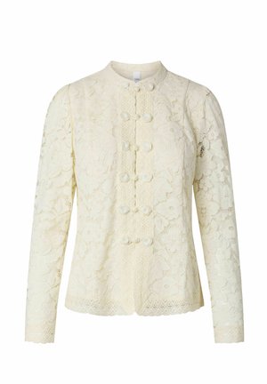 YAS, SHIRT YASPOLINA LS LACE - Hemdbluse - pristine