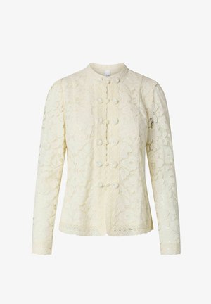 YAS, SHIRT YASPOLINA LS LACE - Hemdbluse - pristine