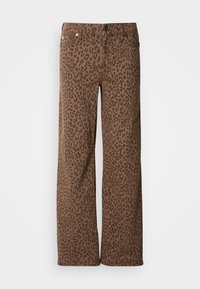 MID RISE RELAXED - Straight leg jeans - dark brown