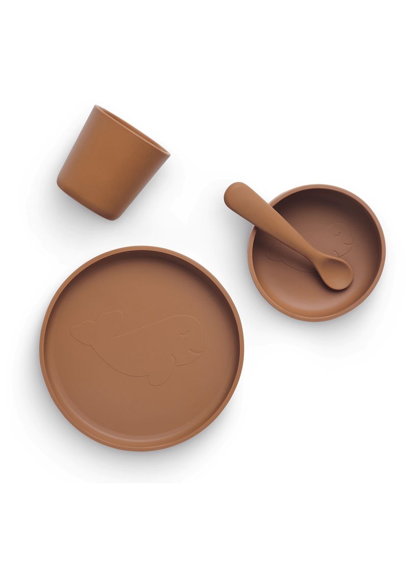 Kinder Schlafen & Träumen | Jollein CHILDREN'S DINNER SET SILICONE PALE PINK 4 PIECES Kinder Geschirrset brown/braun - AU94805 Kinder Schlafen & Träumen | Jollein CHILDREN'S DINNER SET SILICONE PALE PINK 4 PIECES Kinder Geschirrset brown/braun - AU94805