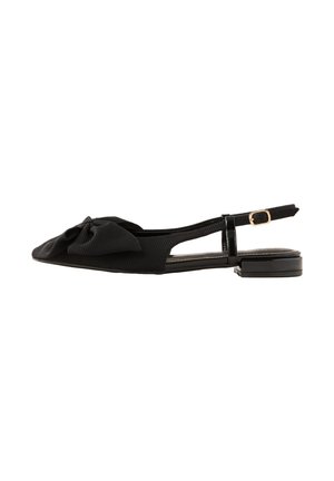 REGULAR FIT BOW   - Slingback-ballerinasko - black