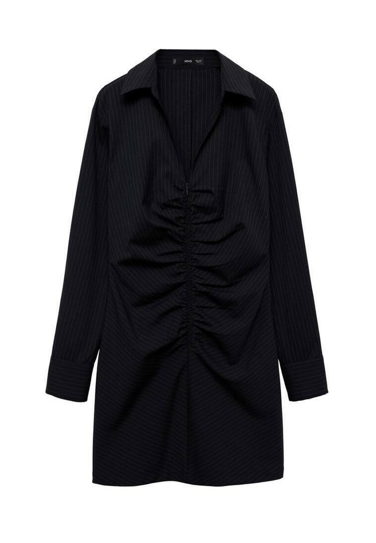 Mango Blousejurk donkerblauw