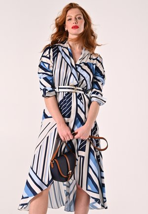 STAMPA GEOMETRICA - Vestito casual - var blue