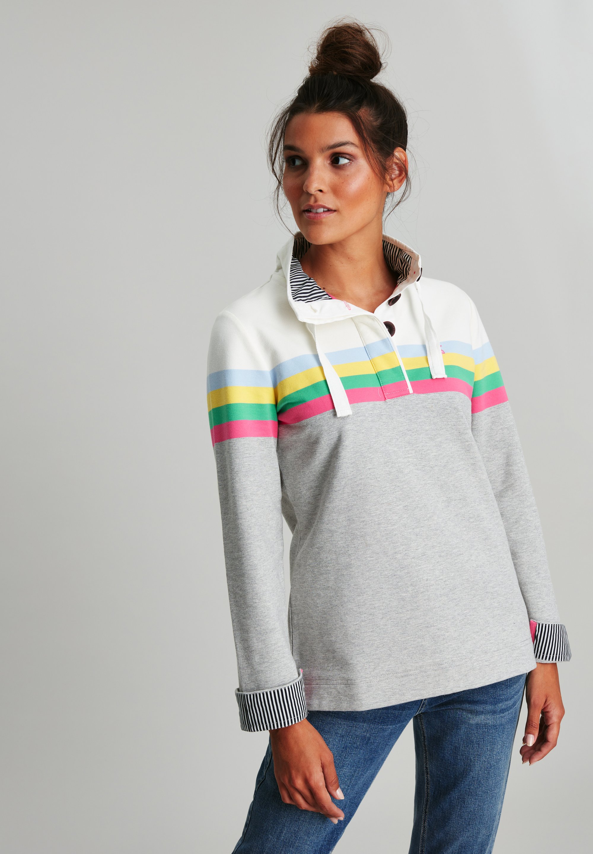 Tom Joule SAUNTON - Sudadera grey marl stripe/gris -