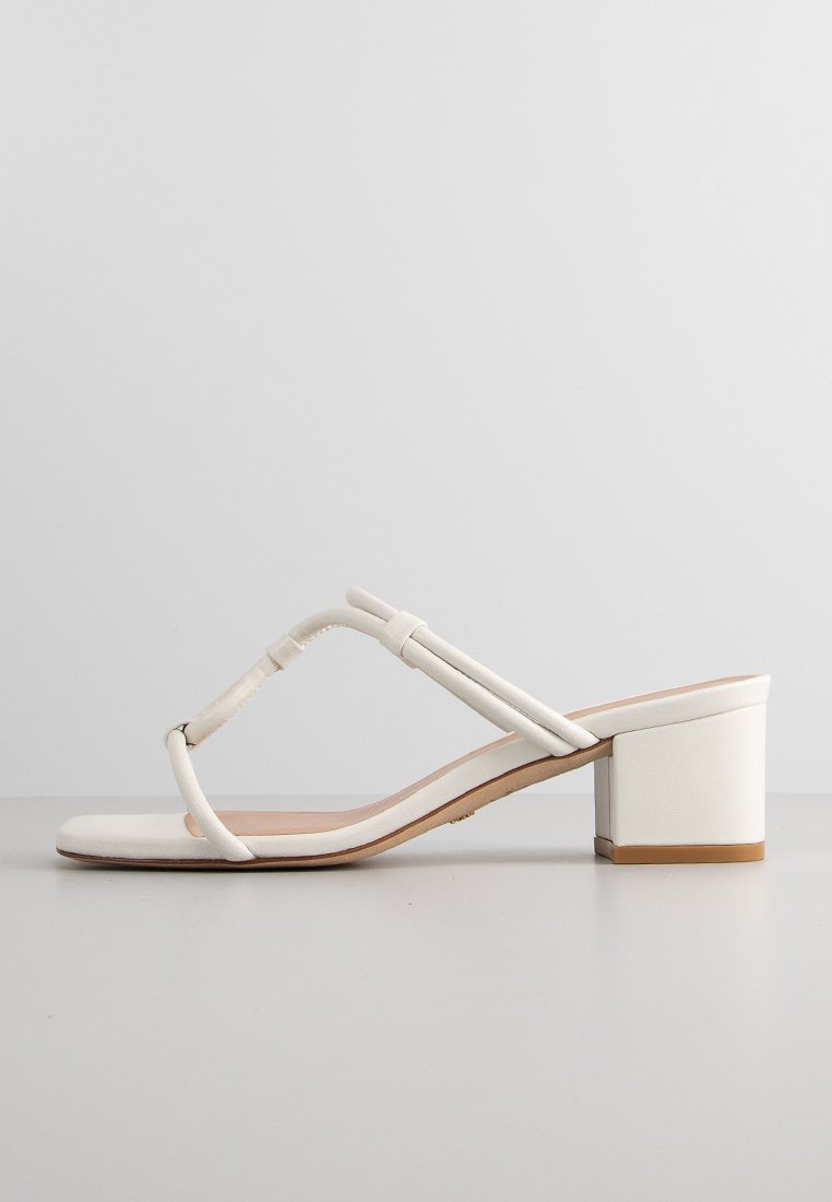 Stuart Weitzman Muiltjes met hak wit