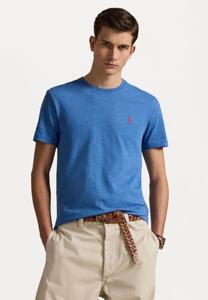 Polo Ralph Lauren CUSTOM SLIM FIT JERSEY CREWNECK T-SHIRT - T-shirt basic - fresh surf heather