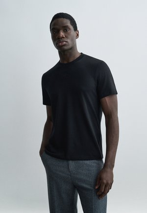 LOGO TEE - Βασικό μπλουζάκι - noir