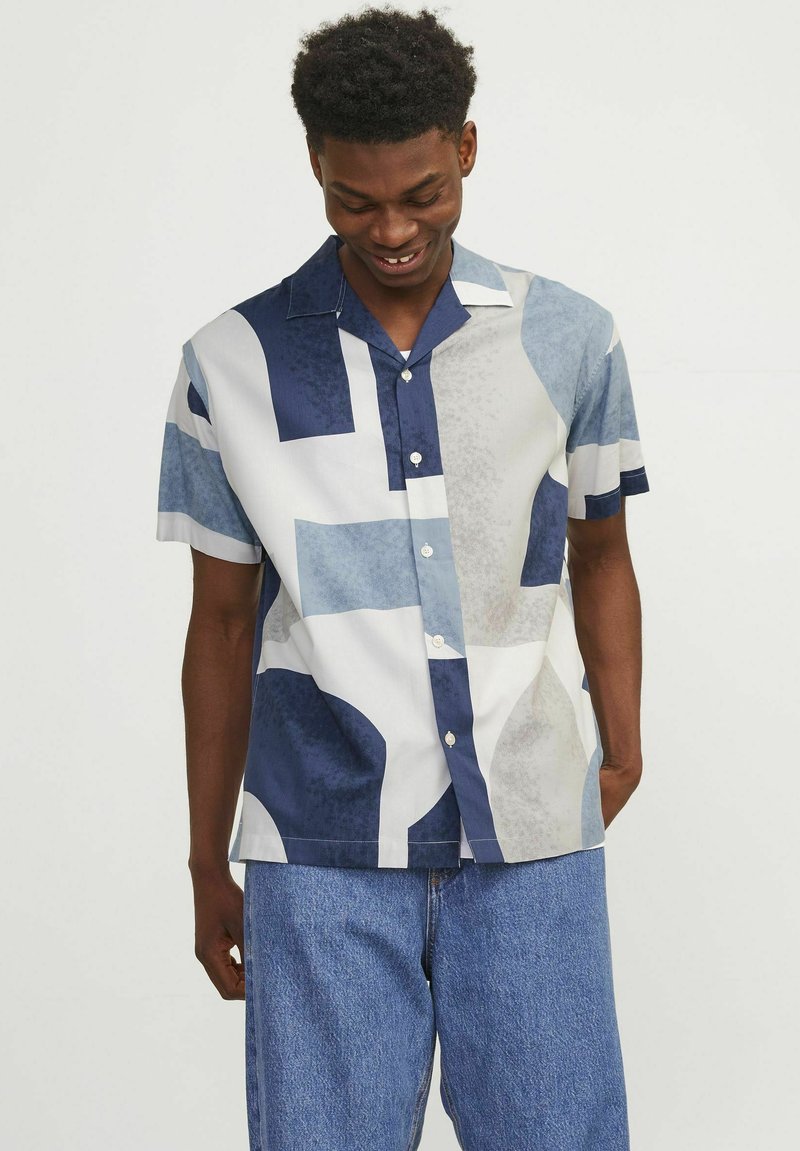 Jack & Jones PREMIUM JPRBLACARNABY PRINT RESORT - Chemise - harbor mist
