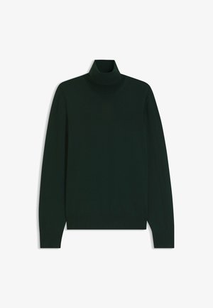 BOSS, Striktrøje - open green ten