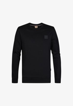 Petrol Industries, TEXTURED CREW NECK SWEATER FIELDSTONE - Sweatshirt - deep black