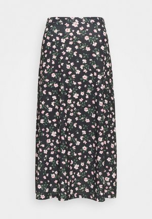Jupe longue - black/pink/red