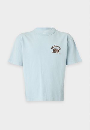 GAP, ARCHIVE LOGO CROPPED TEE - T-shirts print - sail blue