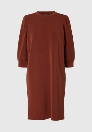 Selected, Sweat Mini - Robe survêtement - cherry mahogany