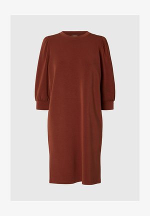 Selected, Sweat Mini - Abito felpato - cherry mahogany