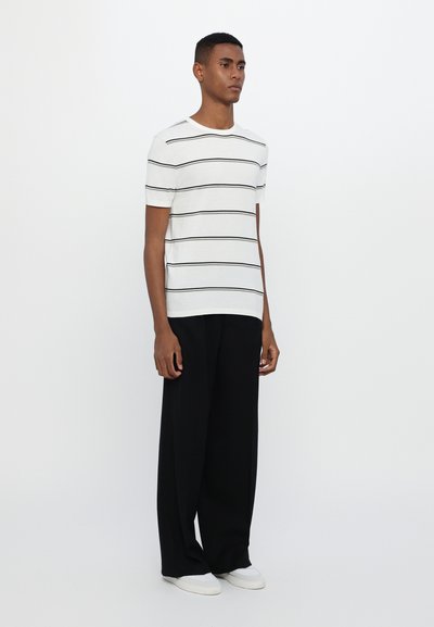 Ron Dorff STRIPED - Μπλουζάκι με στάμπα - off white