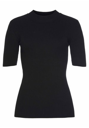 KURZARM - Basic T-shirt - schwarz