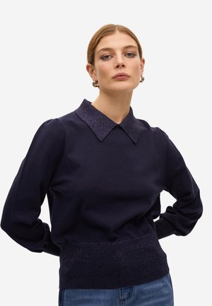 Jersey de punto - navy blue