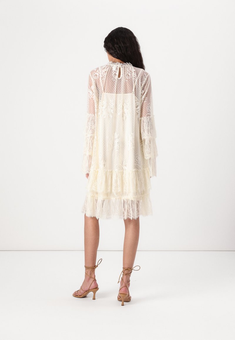 YAS YASNEO DRESS - Cocktail dress / Party dress - birch/off-white -  Zalando.co.uk