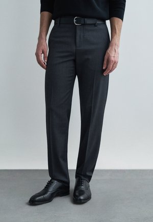 TROY TROUSERS - Nohavice - mid grey