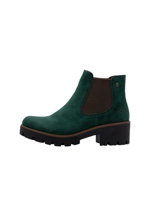 Platform ankle boots - grün