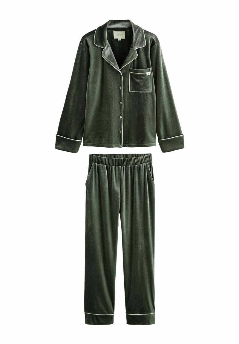 Laura Ashley REGULAR FIT - BUTTON THROUGH SET - Pidžamas komplekts - green