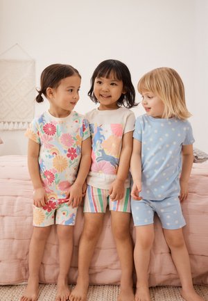 Next, REGULAR FIT - SHORT PYJAMAS 3 PACK SET - Pyjama - pink floral unicorn