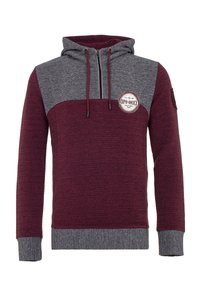 Cipo & Baxx Kapuzenpullover - burgundy-grey