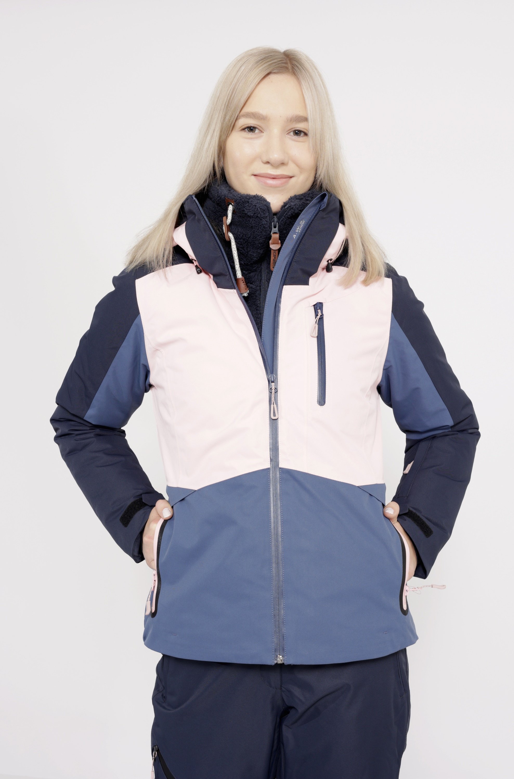 Icepeak CAMPUS - Ski jas - blue/light pink/dark blue/blauw - Zalando.be