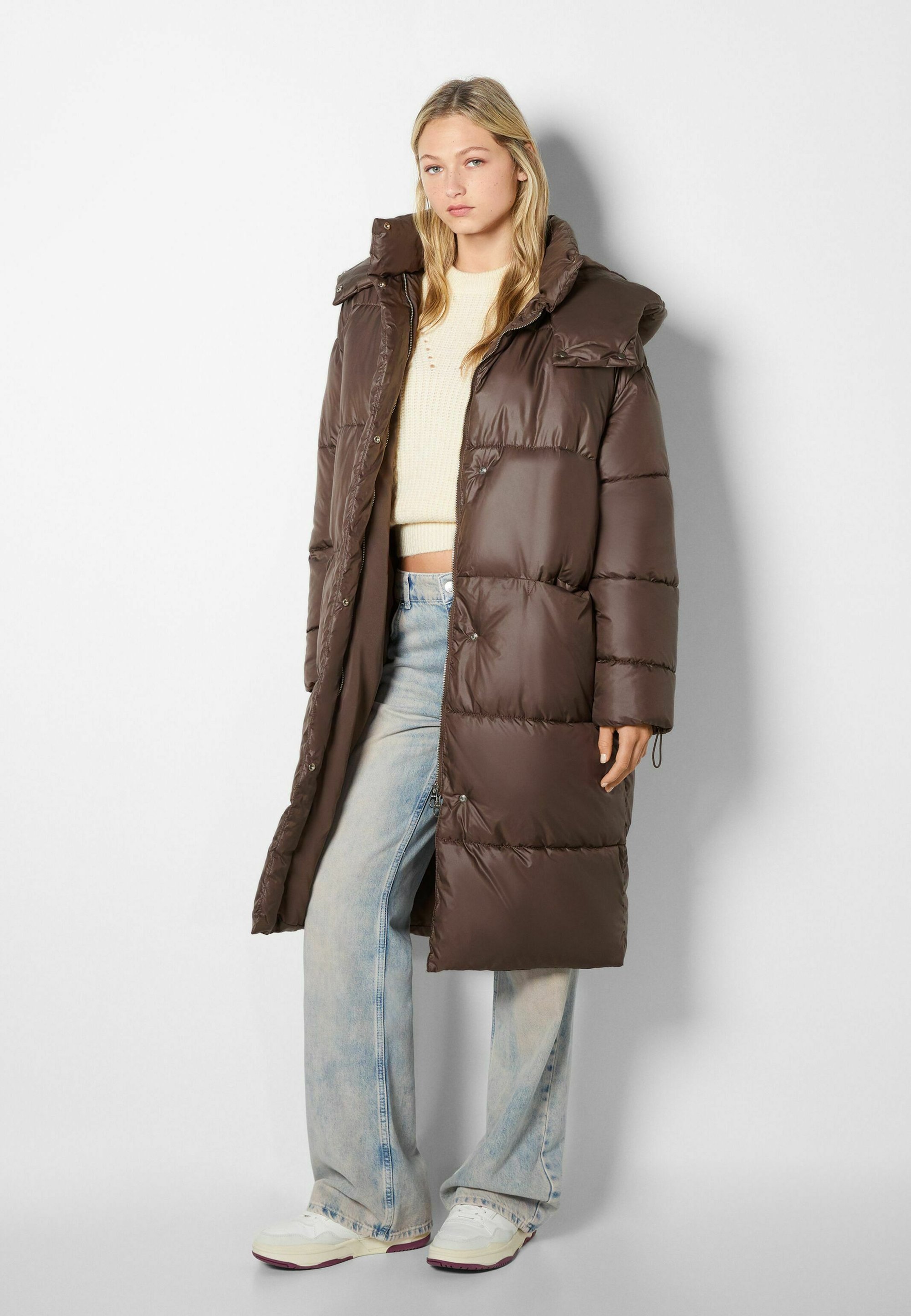 bershka mantel schwarz