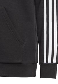 adidas Performance HOOD - Felpa con zip - schwarz weiß