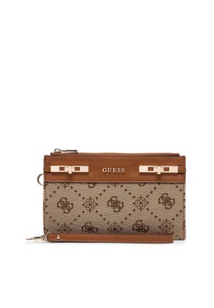 MELINDA LOGO ZIP ORNZR - Portemonnee - latte logo