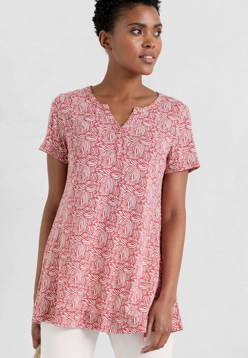 Seasalt Cornwall S/S RISSO Pusero sand ripples barn red/punainen