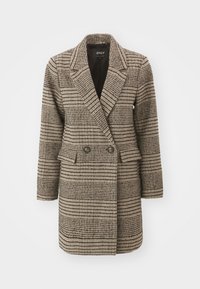 ONLNEWSELENA MINNA LIFE COAT - Palton scurt - humus checks:decembersky+black+pinecone