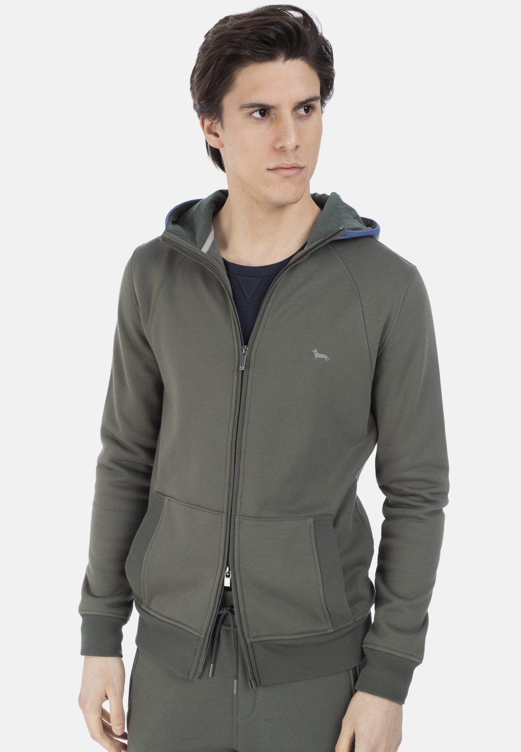 Harmont \u0026 Blaine Felpa con zip - petrolio - Zalando.it
