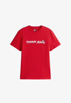Tommy Jeans, - T-shirt z nadrukiem