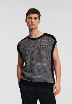 KARL LAGERFELD Camiseta estampada - black white