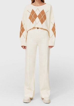 Stradivarius, Striktrøje - mottled beige