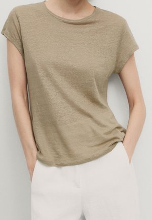 T-shirt - bas - camel