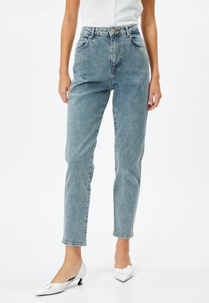 Koton HIGH RISE COMFORT STRETCH SOLID POCKETS - Jeans slim fit - blue denim