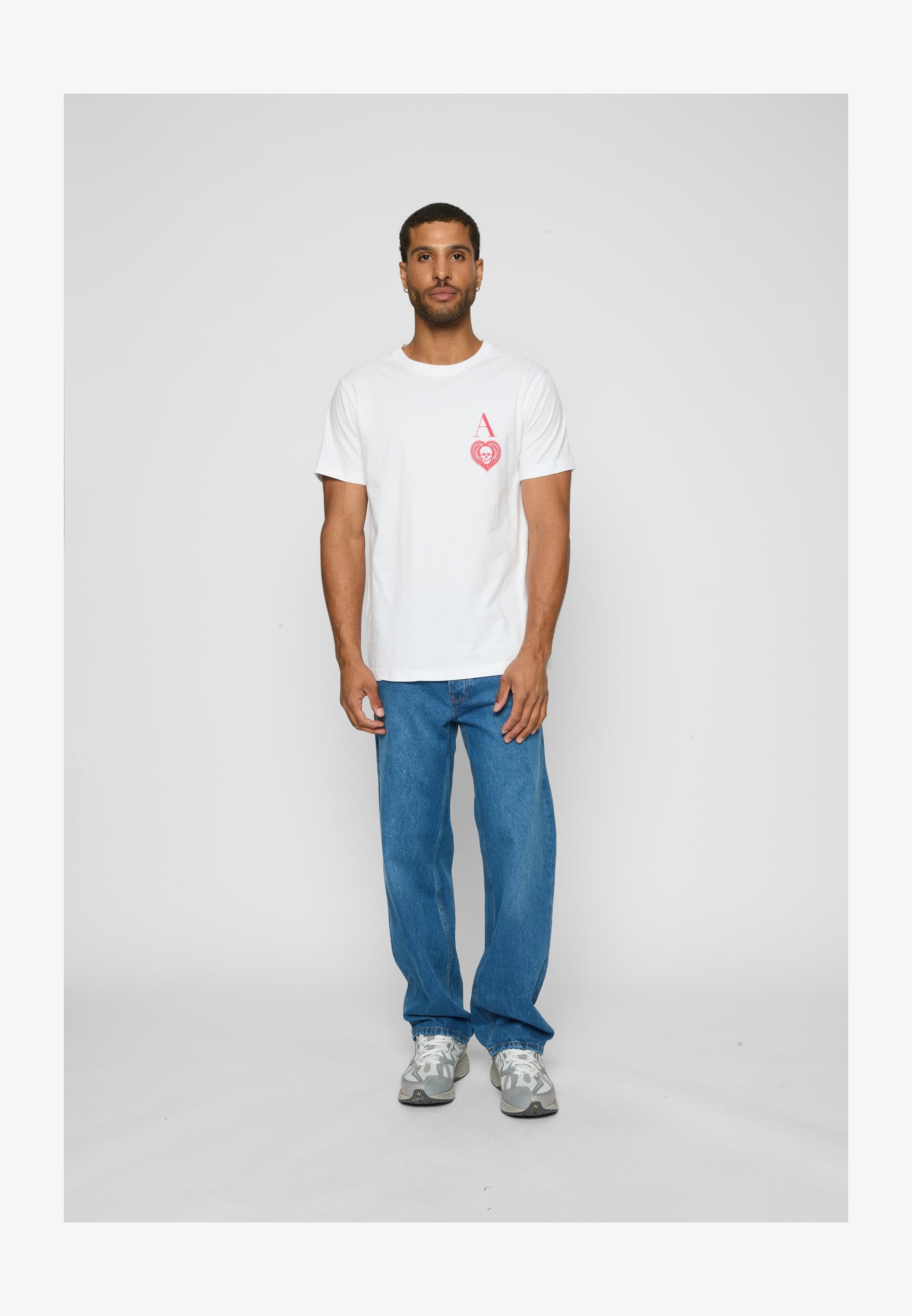 Mister Tee T-shirt Uomo Skull Heart – Cotone, Girocollo, Streetwear