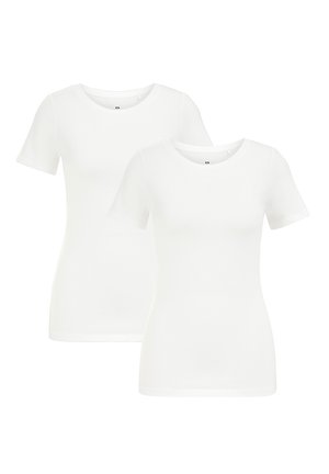 2 PACK - T-shirt - bas - white