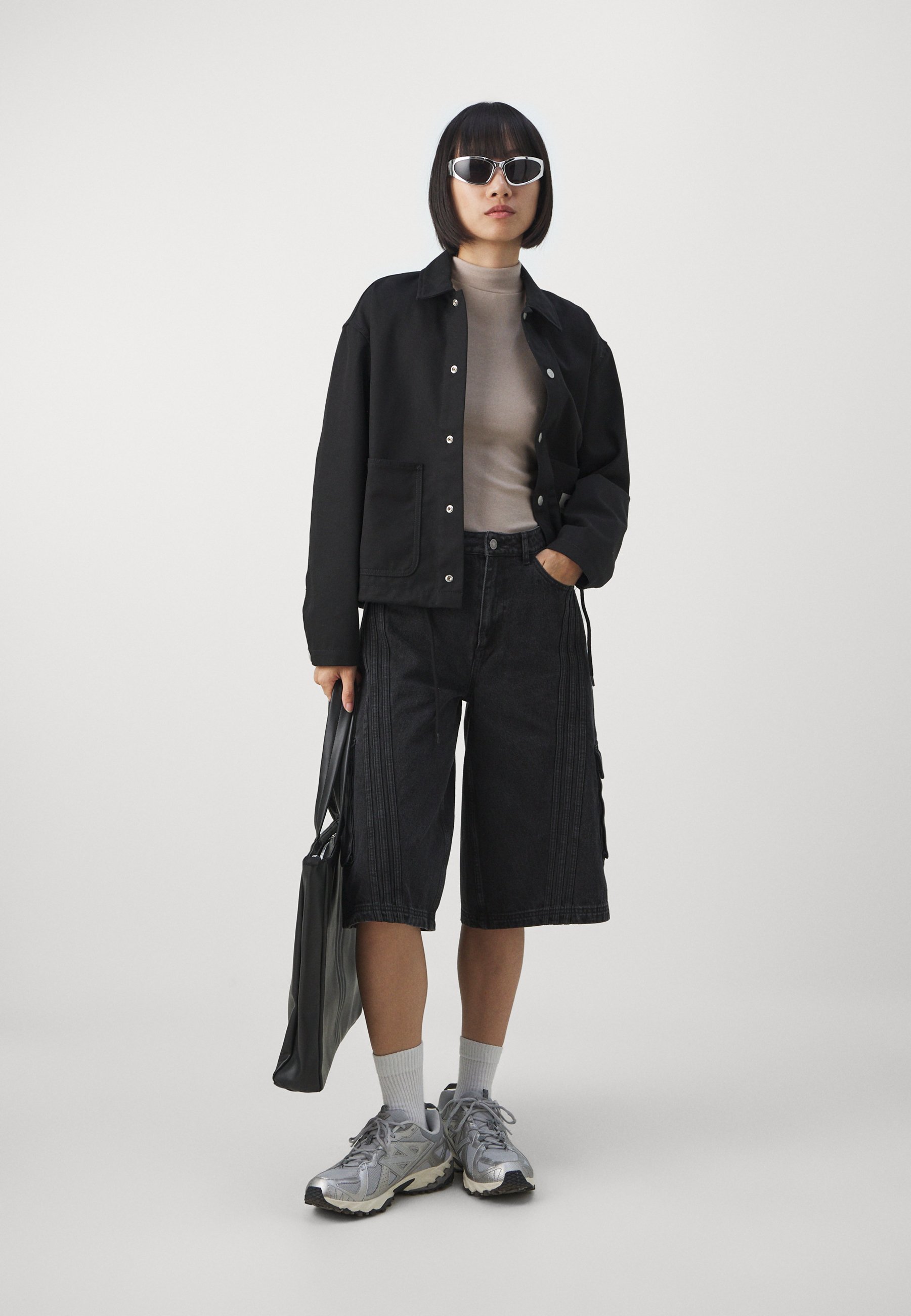 ☆adidas☆ ADILENIUM 2 Denim Capri Shorts Black JM9283 Adilenium Season 2 Denim Capri Shorts (Gender Neutral