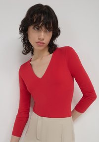 Calliope À COL EN V - Maglietta a manica lunga - rouge