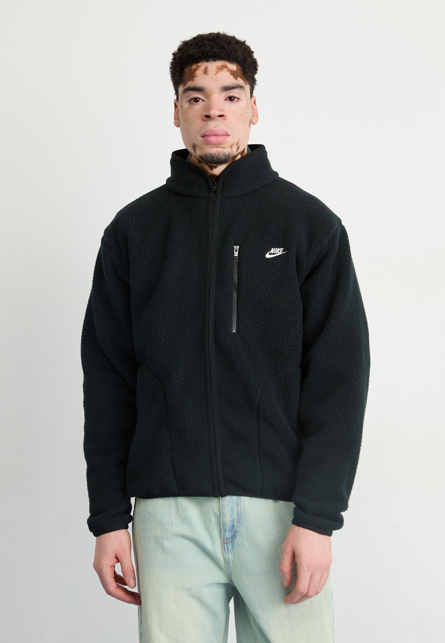 Winterjacke Fleecejacke Teddy Herren Nike Sportswear CLUB WINTER  Fleecejacke Black/schwarz