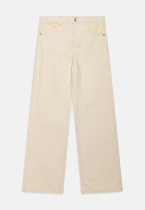 KOGHOPE WIDE LEG  - Flared Jeans - ecru