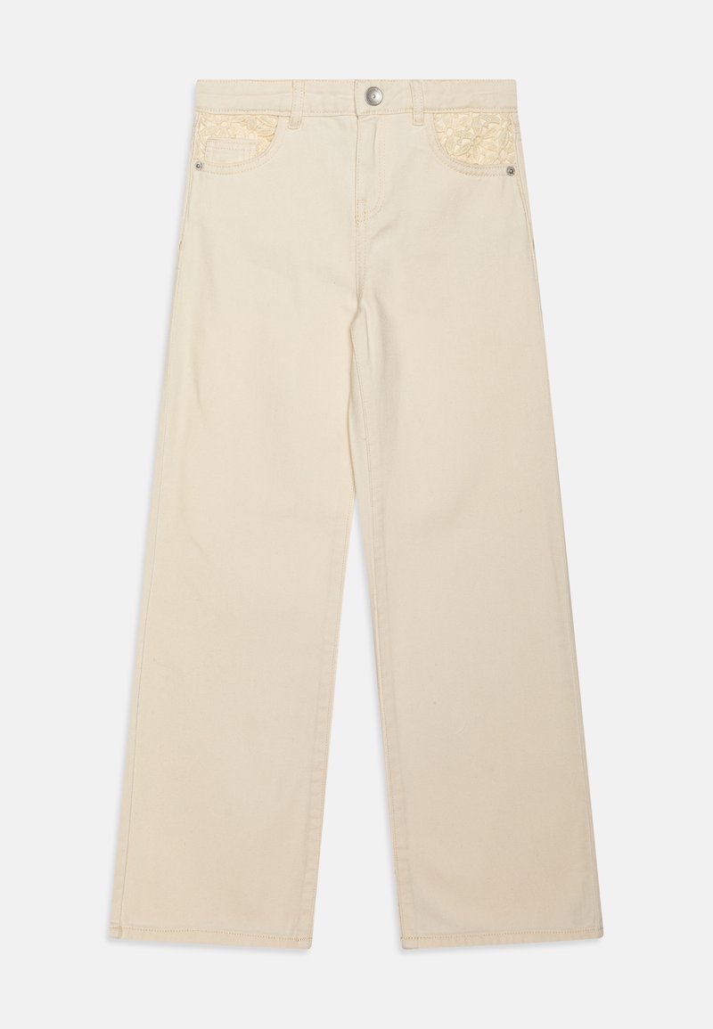 Kids ONLY - KOGHOPE WIDE LEG  - Flared jeans - ecru, Förstora