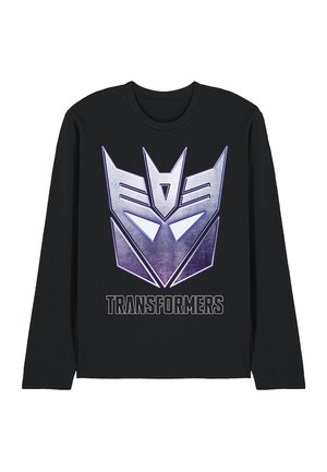 TRANSFORMERS GENERATIONS DECEPTICON STEEL ICON LOGO - Long sleeved top - black