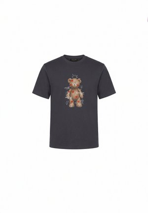 CLOSURE London, TEDDY KISSES TEE - T-Shirt print - charcoal