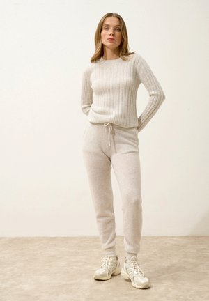 NARELLA - Träningsbyxor - pearl grey heather ivory